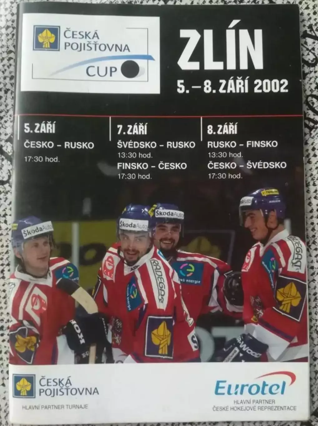 Хоккей. Программа Турнир в Чехии 2002 (Россия сборная)