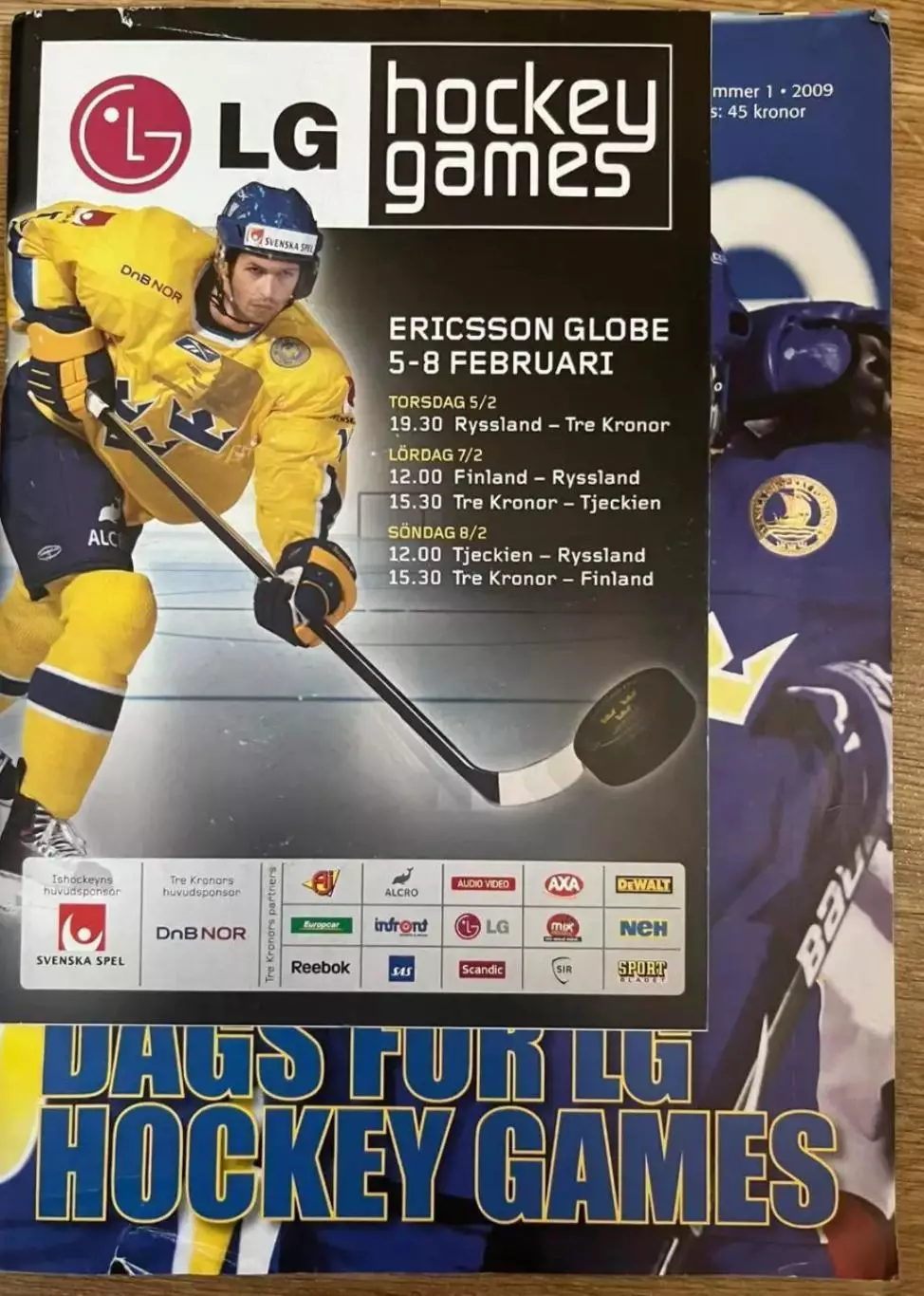 Хоккей. Турнир в Швеции 2009 Россия сборная