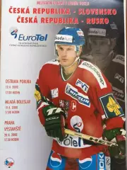 Хоккей. Программа Чехия - Россия 2000