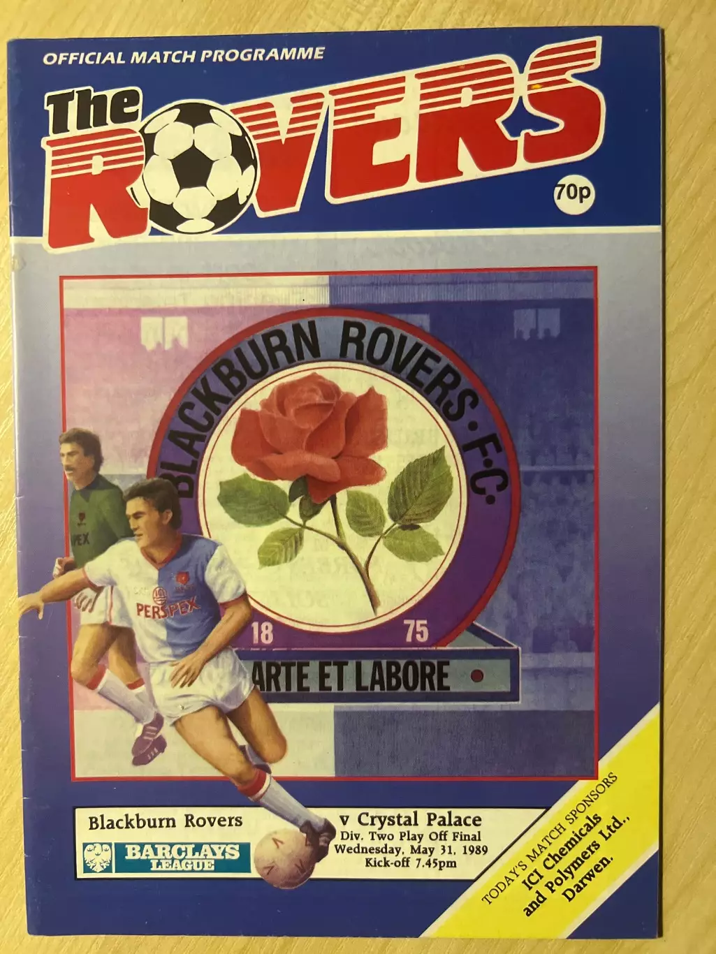 Блэкберн Англия - Кристалл Пэлас Лондон Англия 1989