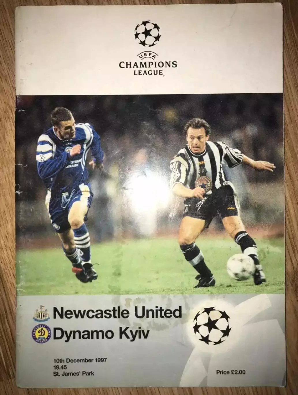 Ньюкасл Юнайтед Англия - Динамо Киев 1997-1998
