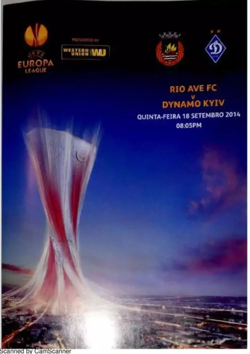 Рио Аве Португалия - Динамо Киев 2014 кубок Лига Европы