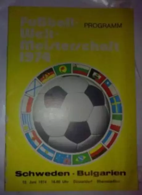 Программа Чемпионат Мира 1974 Швеция - Болгария