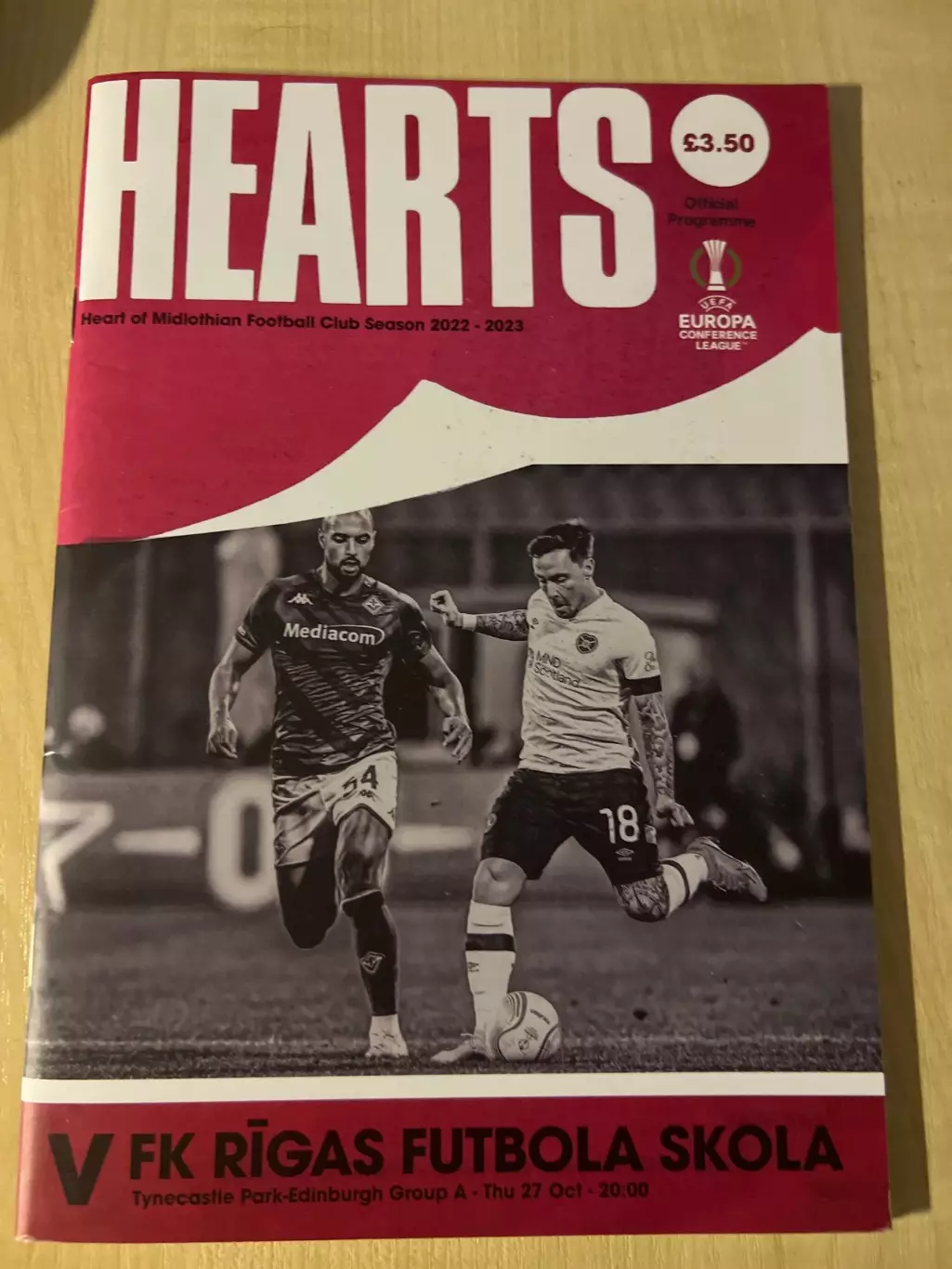 Хартс Шотландия - РФШ РИГА Латвия 2022-2023