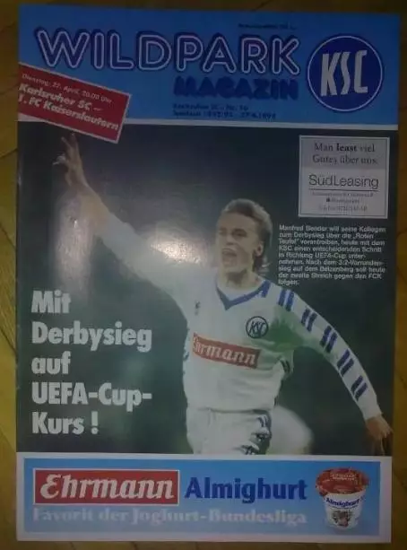 Программа (клубный журнал) из Германии - Карлсруэ №45