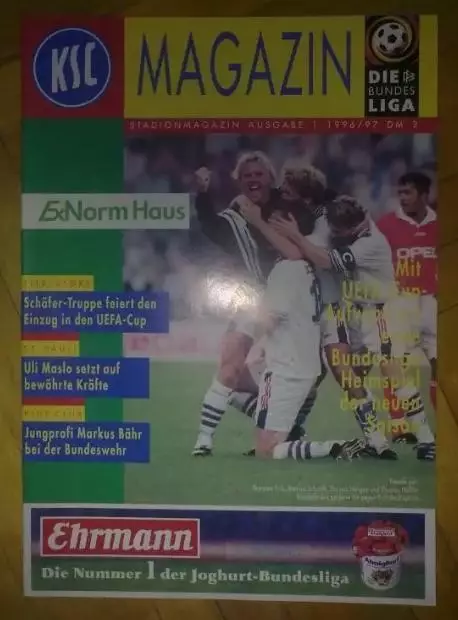 Программа (клубный журнал) из Германии - Карлсруэ №48