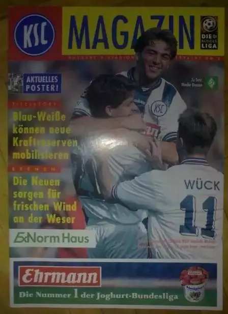 Программа (клубный журнал) из Германии - Карлсруэ №50