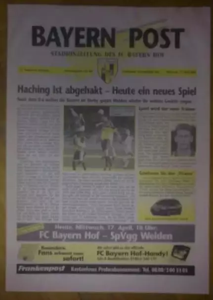 Программа (клубный журнал) из Германии №54