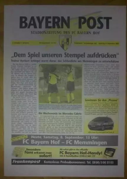 Программа (клубный журнал) из Германии №59