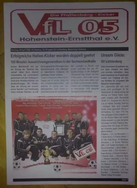 Программа (клубный журнал) из Германии №62