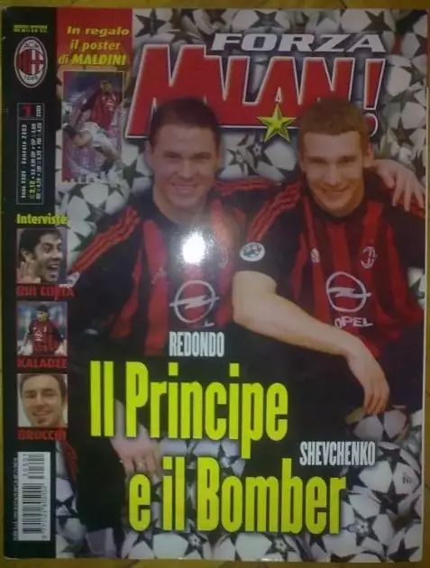 клубный журнал Forza Milan 2003 (Милан Италия) №1