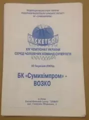 Баскетбол. Сумыхимпром Сумы - БК Возко Вознесенск 2004-2005