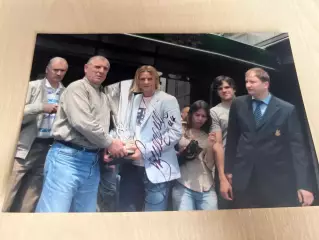 Футбол. фото тимощук - автограф. Кубок УЕФА Зенит