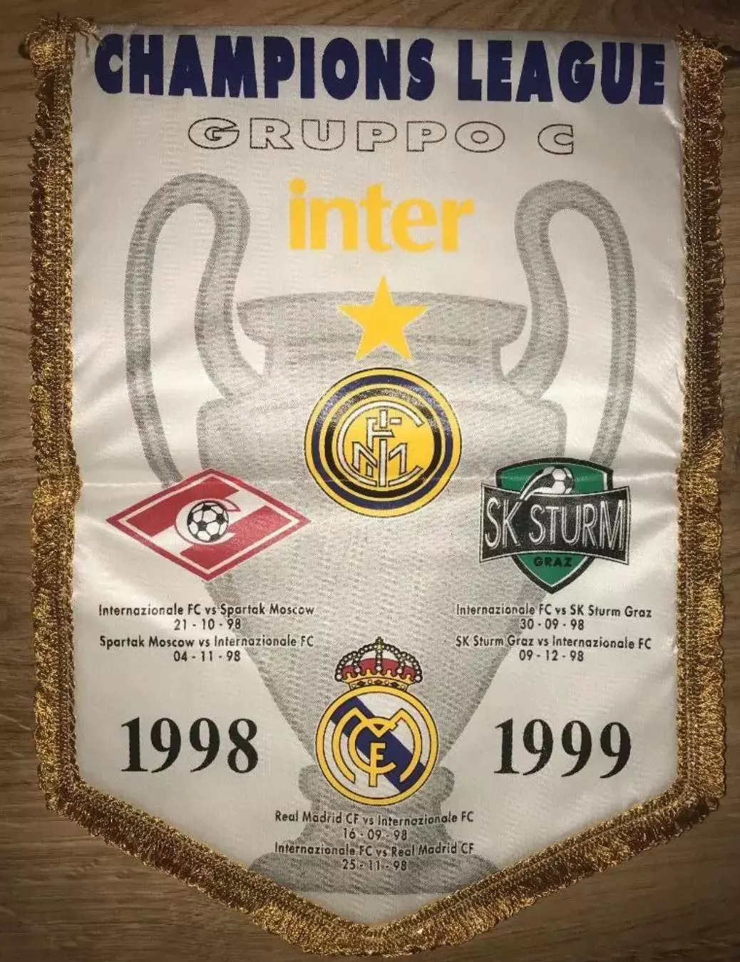 Вымпел Интер - Спартак Москва - Реал - Штурм 1998 Лига Чемпионов