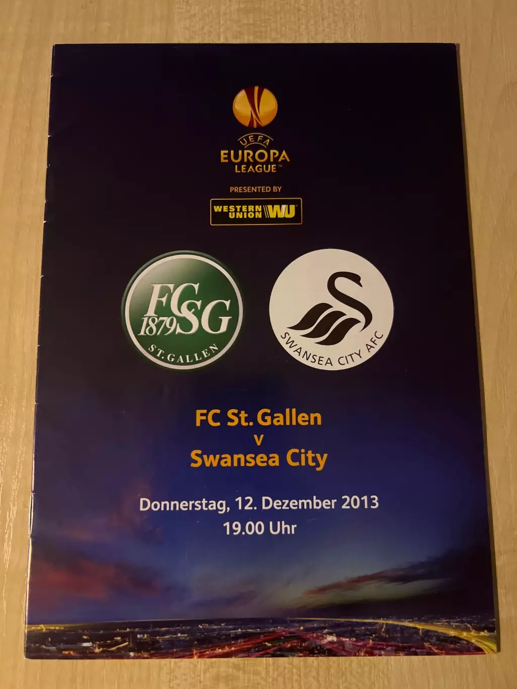 Сент Галлен Швейцария - Суонси Англия 2013-2014