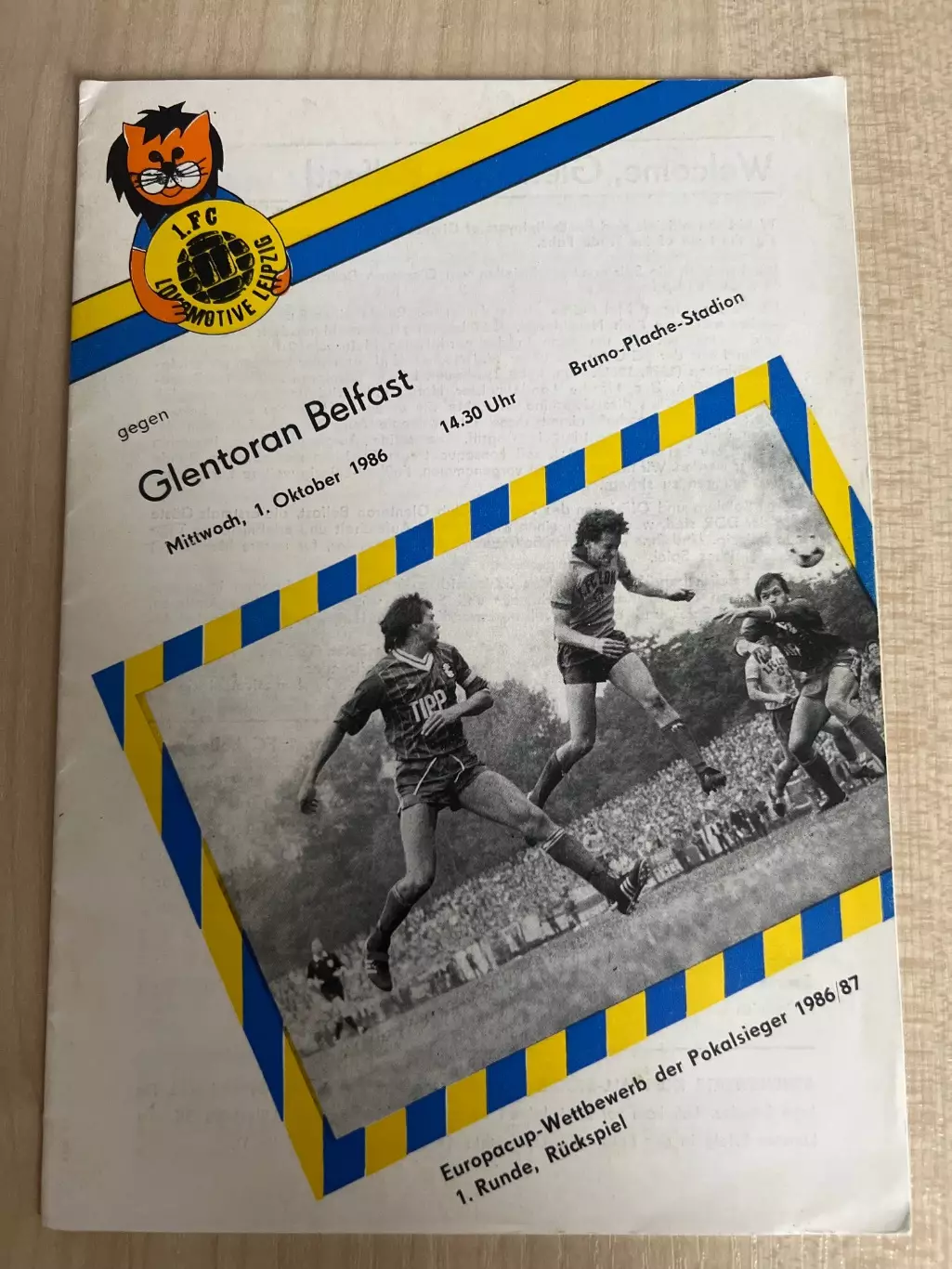 Локомотив Лейпциг ГДР - Гленторан Северная Ирландия 1986-1987