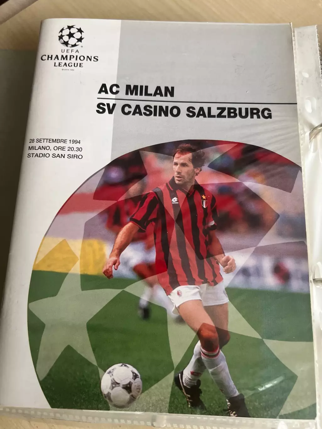 Милан Италия - Казино Зальцбург Австрия 1994-1995 Лига Чемпионов
