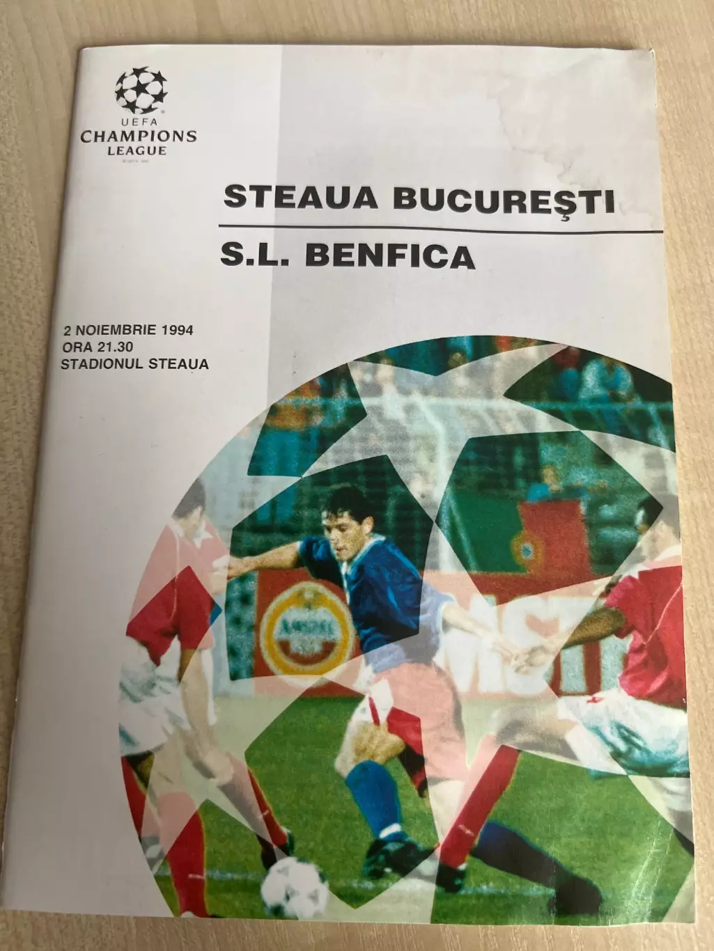 Стяуа Румыния - Бенфика Португалия 1994-1995 Лига Чемпионов