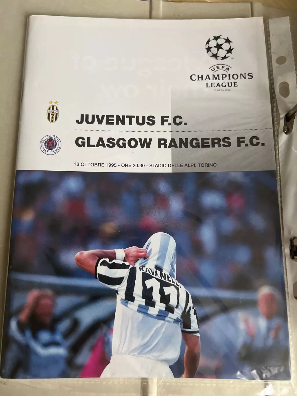 Ювентус Италия - Рейнджерс Шотландия 1995-1996 Лига Чемпионов