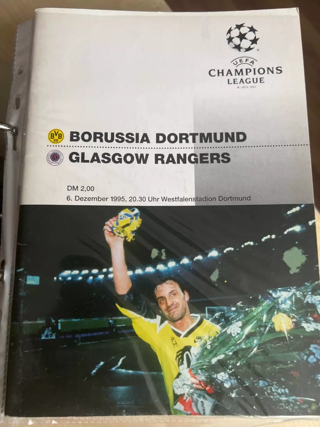Боруссия Дортмунд Германия - Рейнджерс Шотландия 1995-1996 Лига Чемпионов