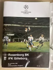 Русенборг Норвегия - Гетеборг Швеция 1996-1997 Лига Чемпионов