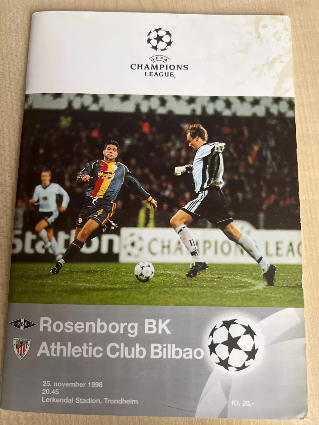 Русенборг Норвегия - Атлетик Бильбао Испания 1998-1999 Лига Чемпионов