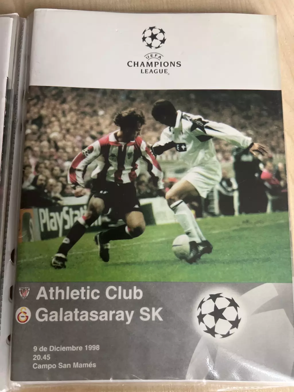 Атлетик Бильбао Испания - Галатасарай Турция 1998-1999 Лига Чемпионов