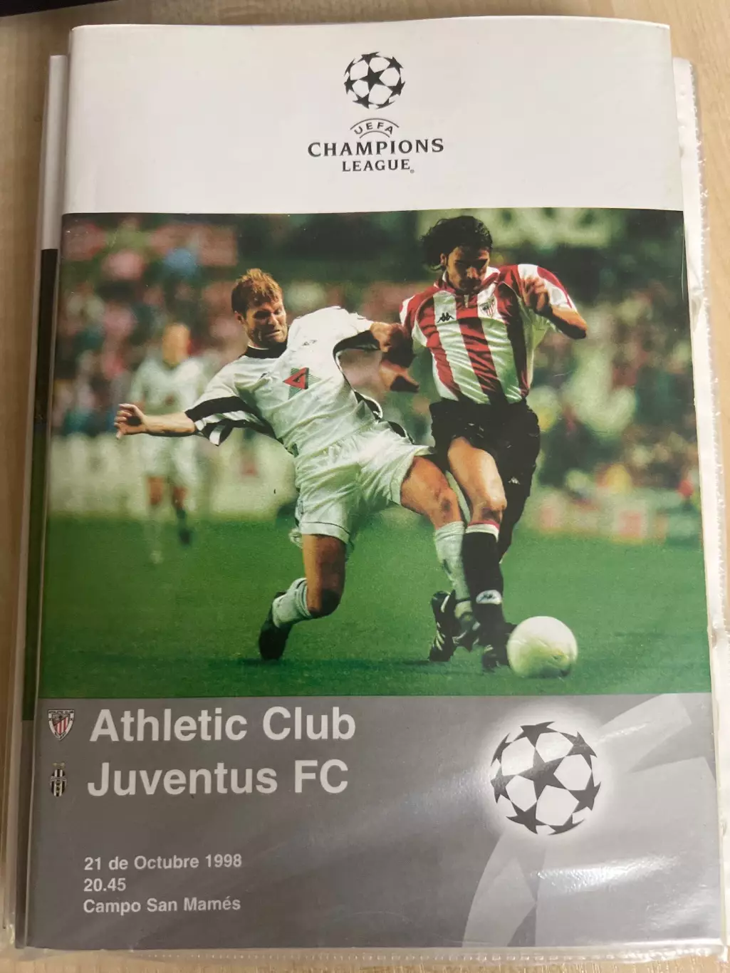 Атлетик Бильбао Испания - Ювентус Италия 1998-1999 Лига Чемпионов
