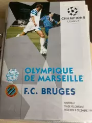 Олимпик Марсель Франция - Брюгге Бельгия 1992-1993 Лига Чемпионов