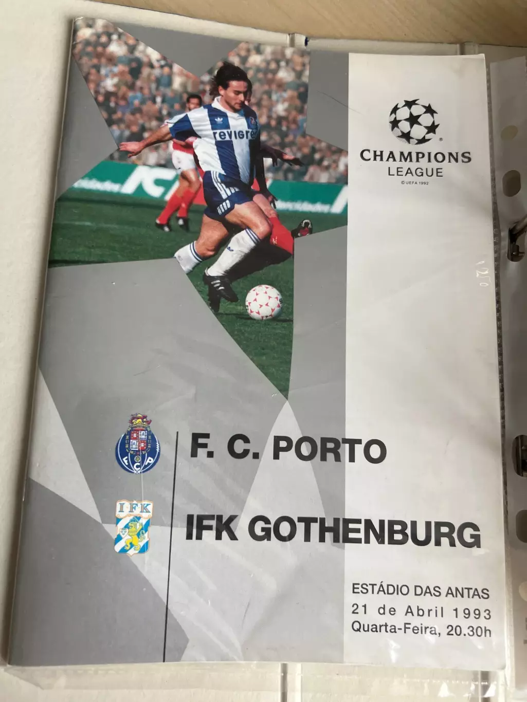 Порто Португалия - Гетеборг Швеция 1992-1993 Лига Чемпионов