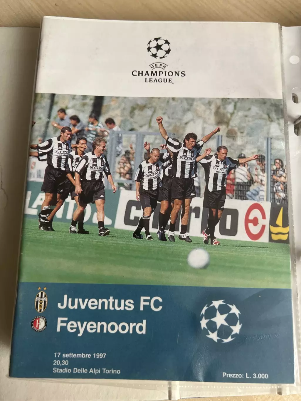 Ювентус Италия - Фейеноорд Нидерланды 1997-1998 Лига Чемпионов