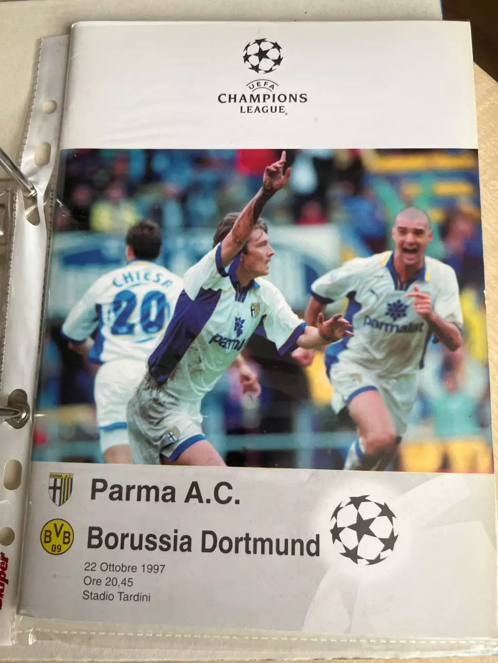 Парма Италия - Боруссия Дортмунд Германия 1997-1998 Лига Чемпионов