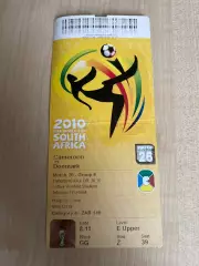 Билет Камерун - Дания 2010 Чемпионат Мира ЮАР