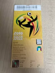 Билет Бразилия - Кот-д’Ивуар 2010 Чемпионат Мира ЮАР