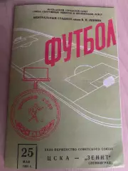 ЦСКА Москва - Зенит Ленинград 1961