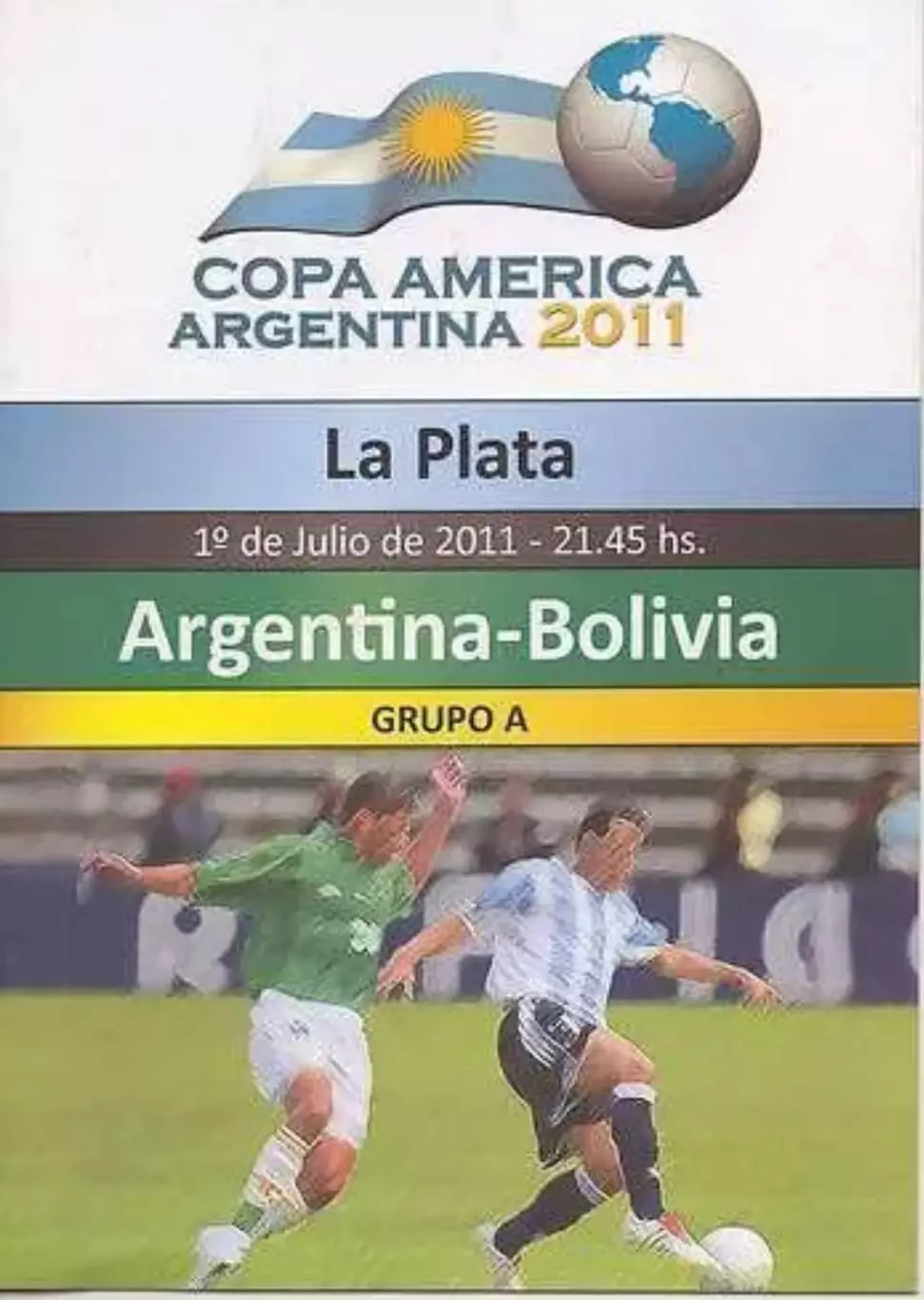 Программа Copa America 2011 Аргентина - Боливия