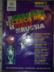 Чемпионат Европы 1996 в Англии (группа Россия, Германия, Чехия, Италия)