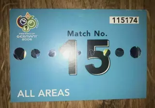 Футбол. пропуск Испания - Украина 2006 Чемпионат Мира в Германии №1