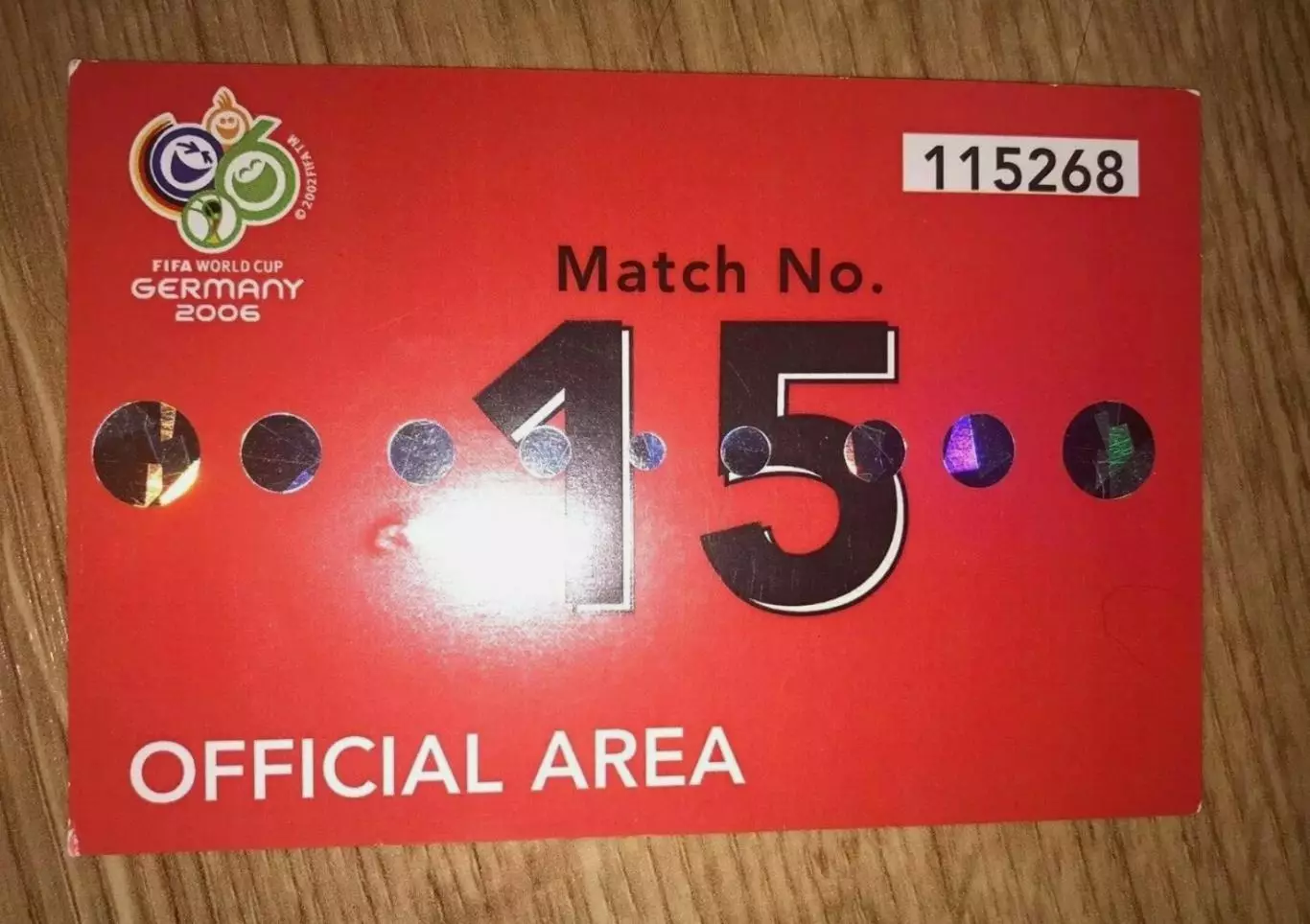 Футбол. пропуск Испания - Украина 2006 Чемпионат Мира в Германии №3