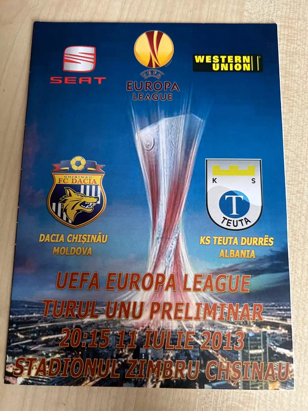 Дачия Молдова - Теута Албания 2013-2014