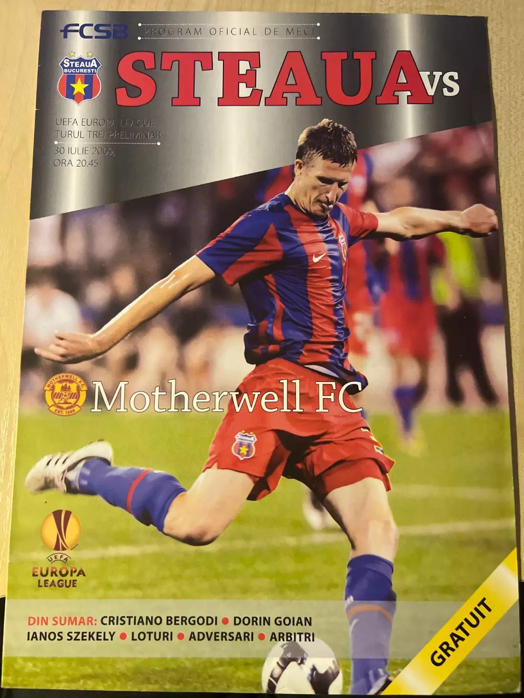 Стяуа Румыния - Мазервелл Шотландия 2009-2010