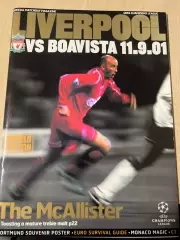 Ливерпуль Англия - Боавишта Португалия 2001-2002 Лига Чемпионов