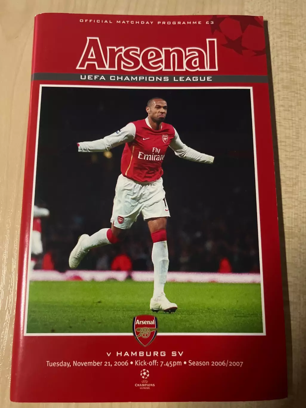 Арсенал Англия - Гамбург Германия 2006-2007 Лига Чемпионов