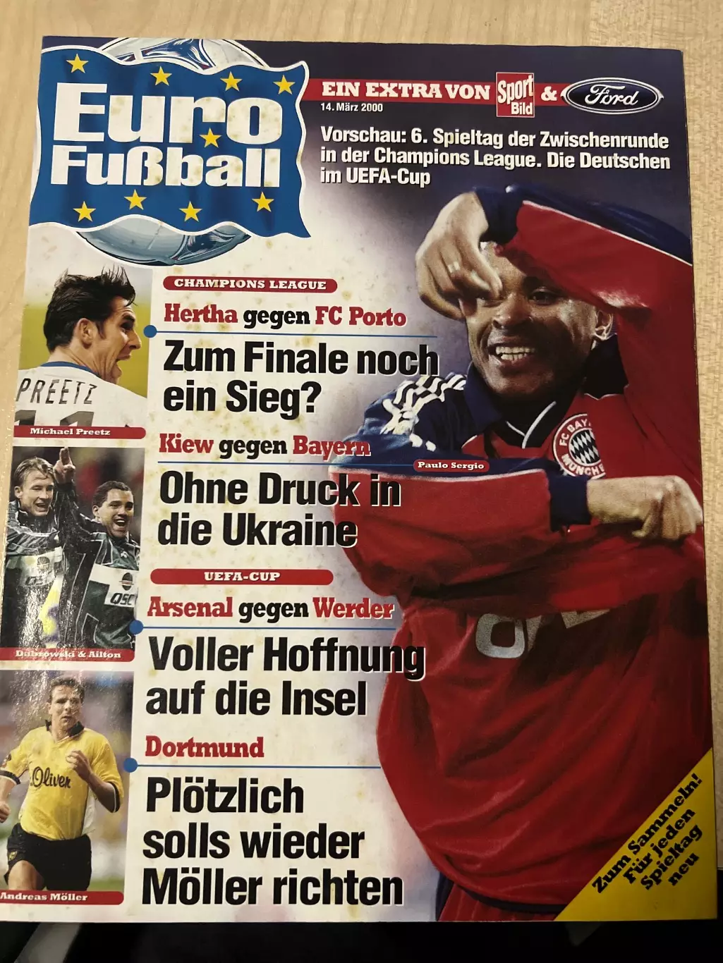 Динамо Киев - Бавария Германия 1999-2000 (журнал)