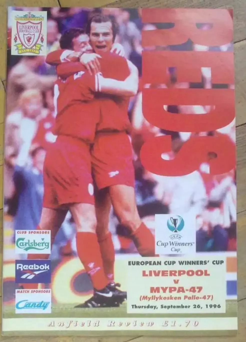 Ливерпуль Англия - Мюпа Финляндия 1996-1997