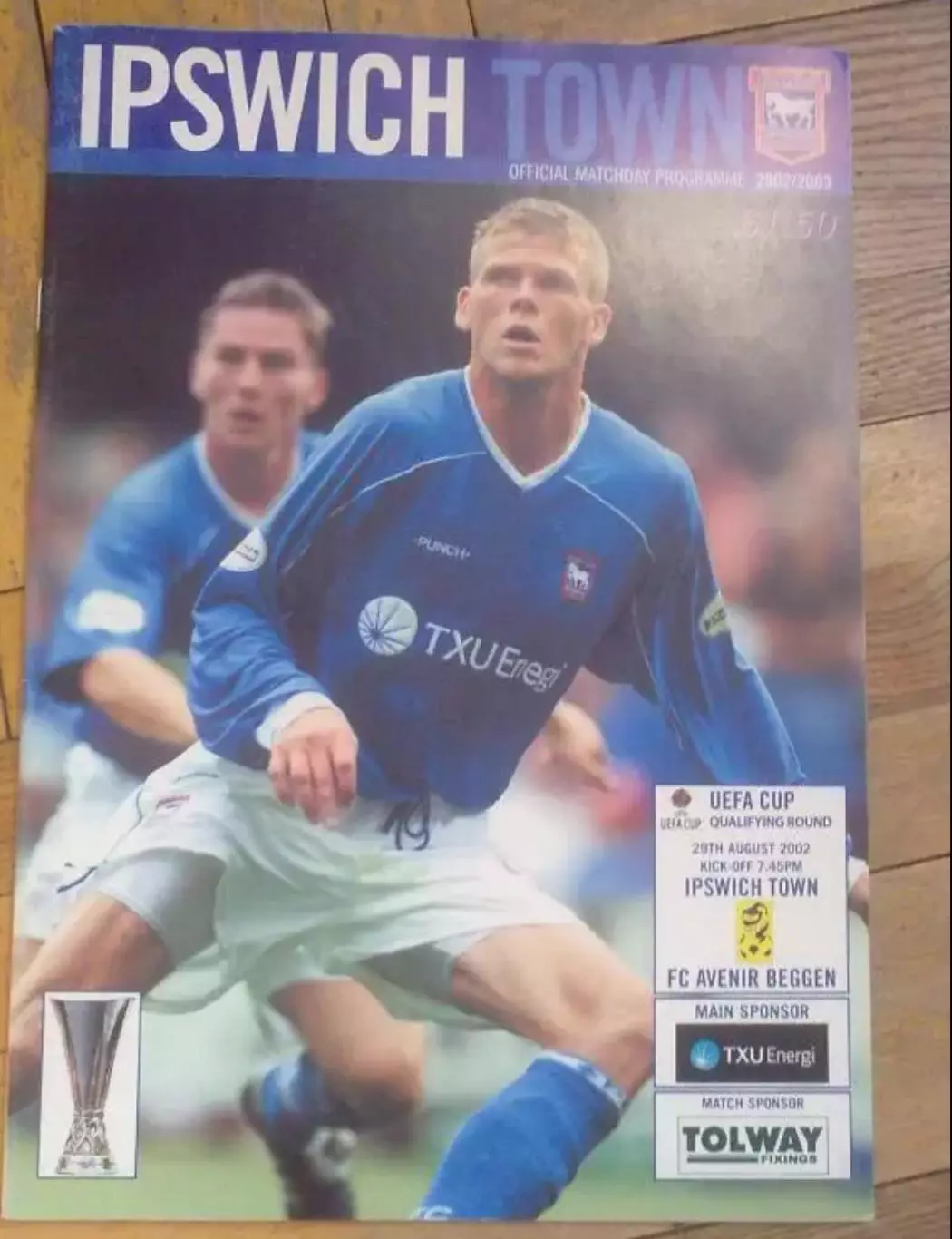 Ипсвич Англия - Авенир Бельгия 2002-2003