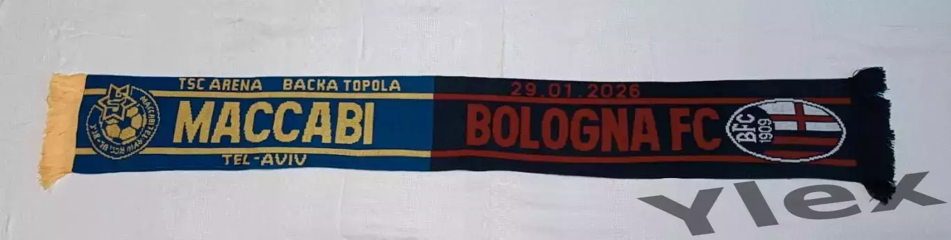 ШарфМаккаби Тель-Авив - Болонья Италия 2026 01 31