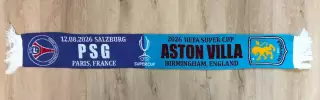 шарфПСЖ Париж, Франция - Астон Вилла Бирмингем, Англия 2026 08 12