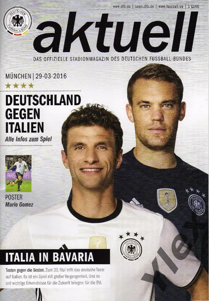 Германия - Италия 2016 03 29 ТМ