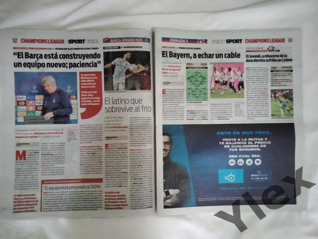 Барселона Испания - Динамо Киев 2021 10 20 превью газеты Sport 2